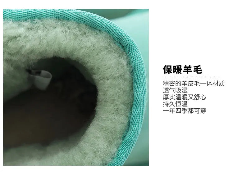 Klassische neue Winterstiefel aus echtem Schaffell, Schneestiefel 2025, Damenschuhe, natürliche Fellwolle, echtes Schaffell, Damen-Knöchel-Schneestiefel