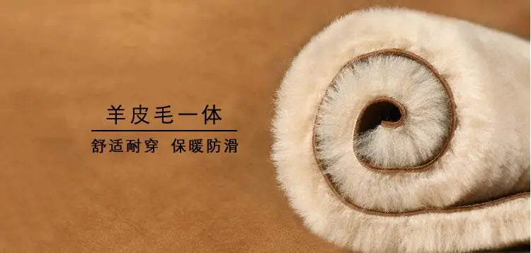 Klassische neue Winterstiefel aus echtem Schaffell, Schneestiefel 2025, Damenschuhe, natürliche Fellwolle, echtes Schaffell, Damen-Knöchel-Schneestiefel