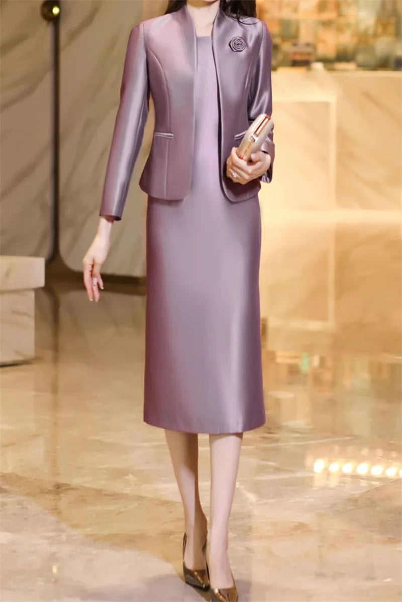 Elegantes Damen Kostüm – Zweiteiliges Set mit Blazer & Rock für Business oder Anlass