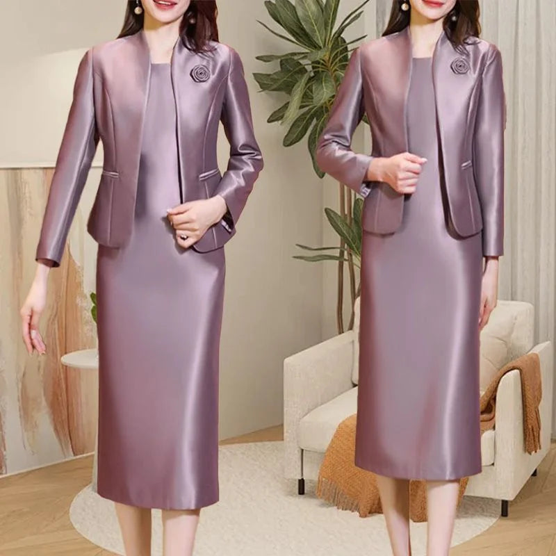 Elegantes Damen Kostüm – Zweiteiliges Set mit Blazer & Rock für Business oder Anlass