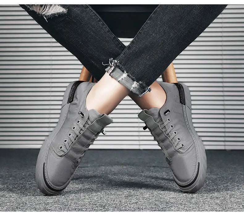 Neue trendige Canvas-Schuhe für den Sommer für Herren – atmungsaktive Freizeitschuhe aus Eisseide-Stoff, koreanische Ausgabe, Studentensneaker für Männer