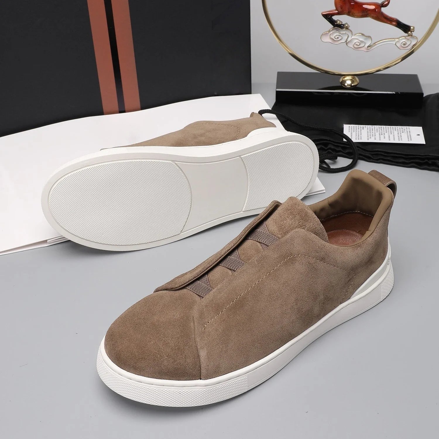 Luxuriöse Sportschuhe, handgefertigt, ideales Weihnachtsgeschenk, Freizeitsneaker, atmungsaktiv, geschäftlich, flach, Wanderschuhe, rutschfest, Outdoor-Radschuhe