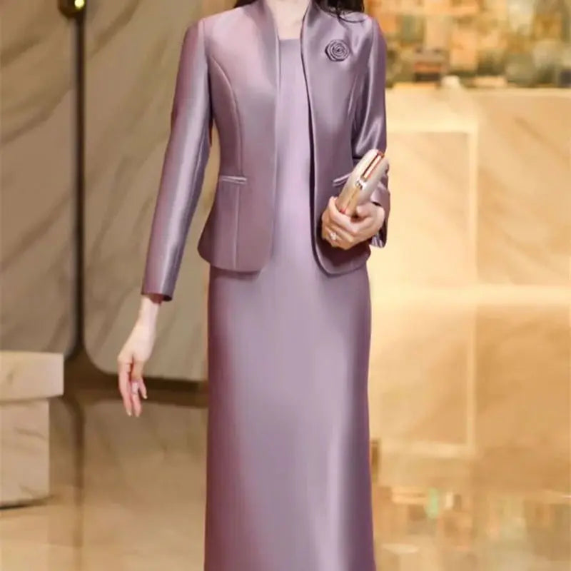 Elegantes Damen Kostüm – Zweiteiliges Set mit Blazer & Rock für Business oder Anlass