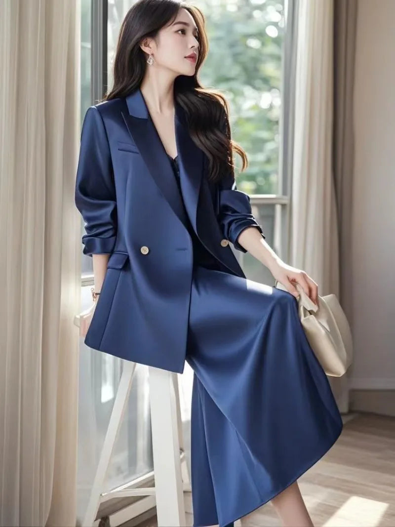 Elegantes Damen Business Set – Zweiteiliges Outfit mit Blazer & Rock