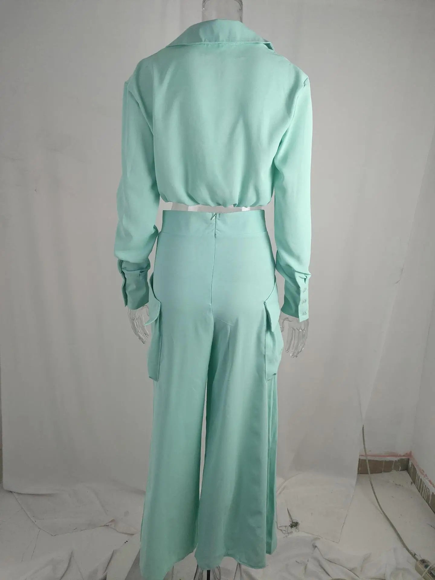 Elegantes Damen Hemdblusenkleid – Langes Sommerkleid mit Bindegürtel