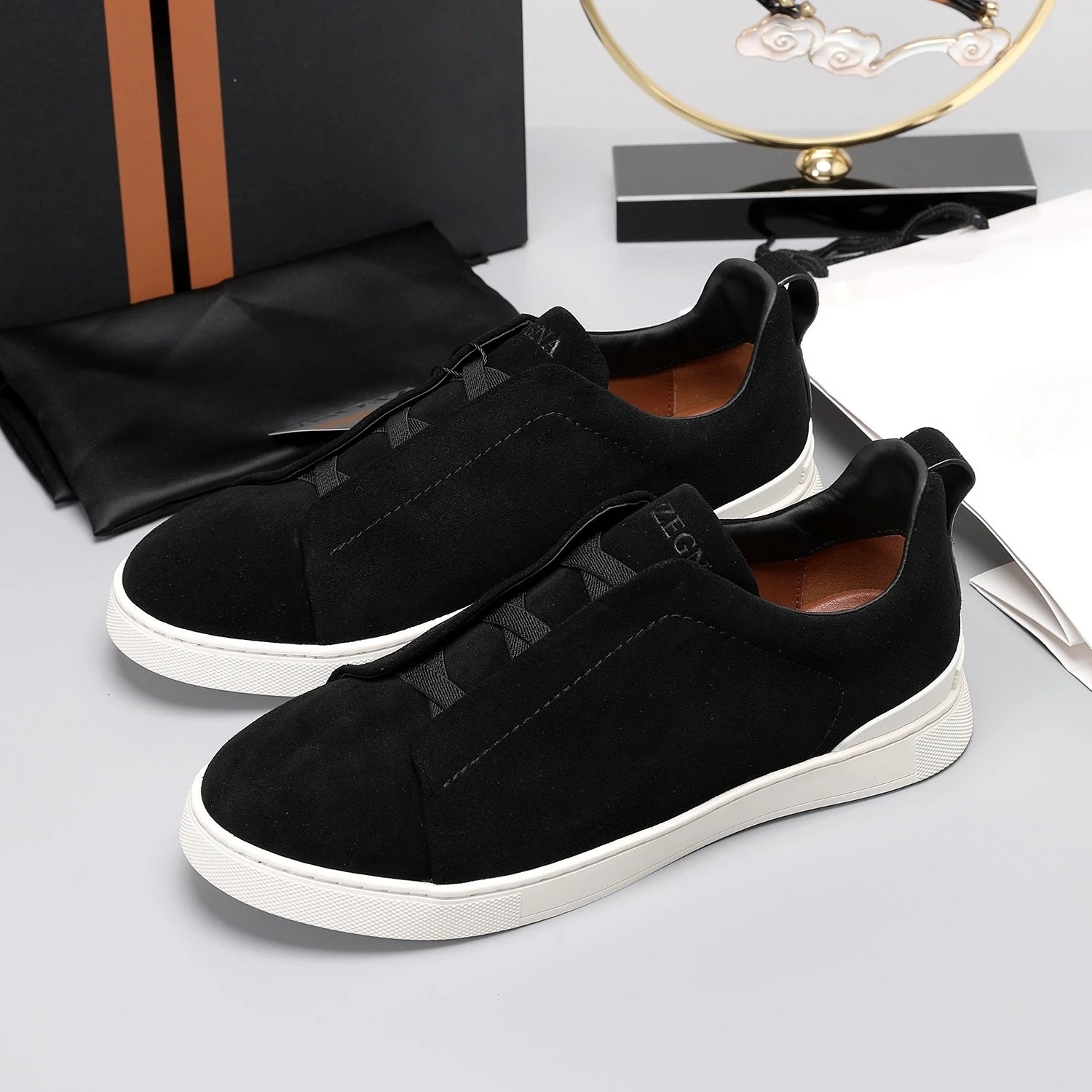 Luxuriöse Sportschuhe, handgefertigt, ideales Weihnachtsgeschenk, Freizeitsneaker, atmungsaktiv, geschäftlich, flach, Wanderschuhe, rutschfest, Outdoor-Radschuhe