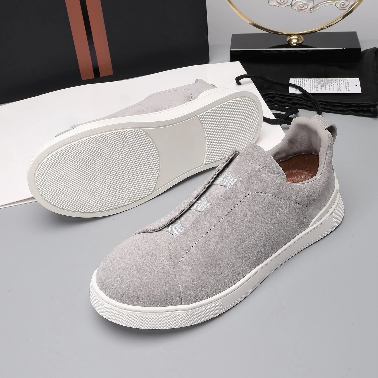 Luxuriöse Sportschuhe, handgefertigt, ideales Weihnachtsgeschenk, Freizeitsneaker, atmungsaktiv, geschäftlich, flach, Wanderschuhe, rutschfest, Outdoor-Radschuhe