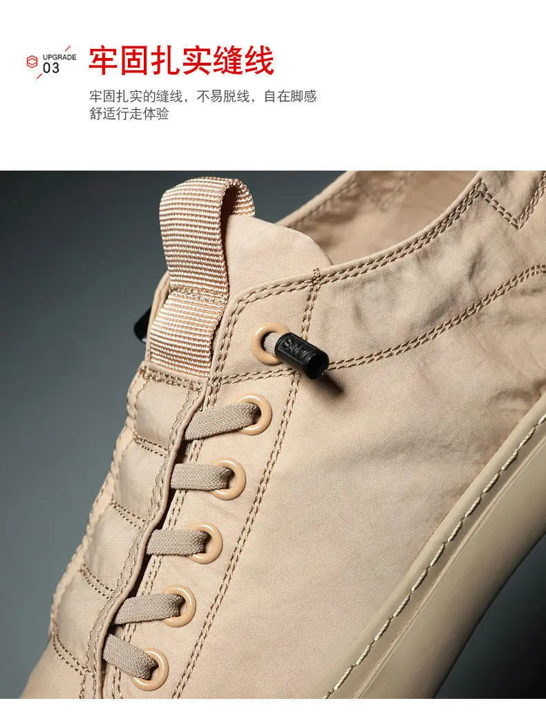 Neue trendige Canvas-Schuhe für den Sommer für Herren – atmungsaktive Freizeitschuhe aus Eisseide-Stoff, koreanische Ausgabe, Studentensneaker für Männer