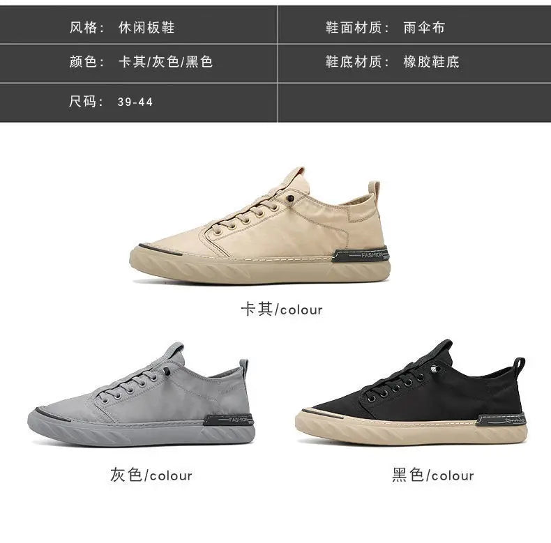 Neue trendige Canvas-Schuhe für den Sommer für Herren – atmungsaktive Freizeitschuhe aus Eisseide-Stoff, koreanische Ausgabe, Studentensneaker für Männer