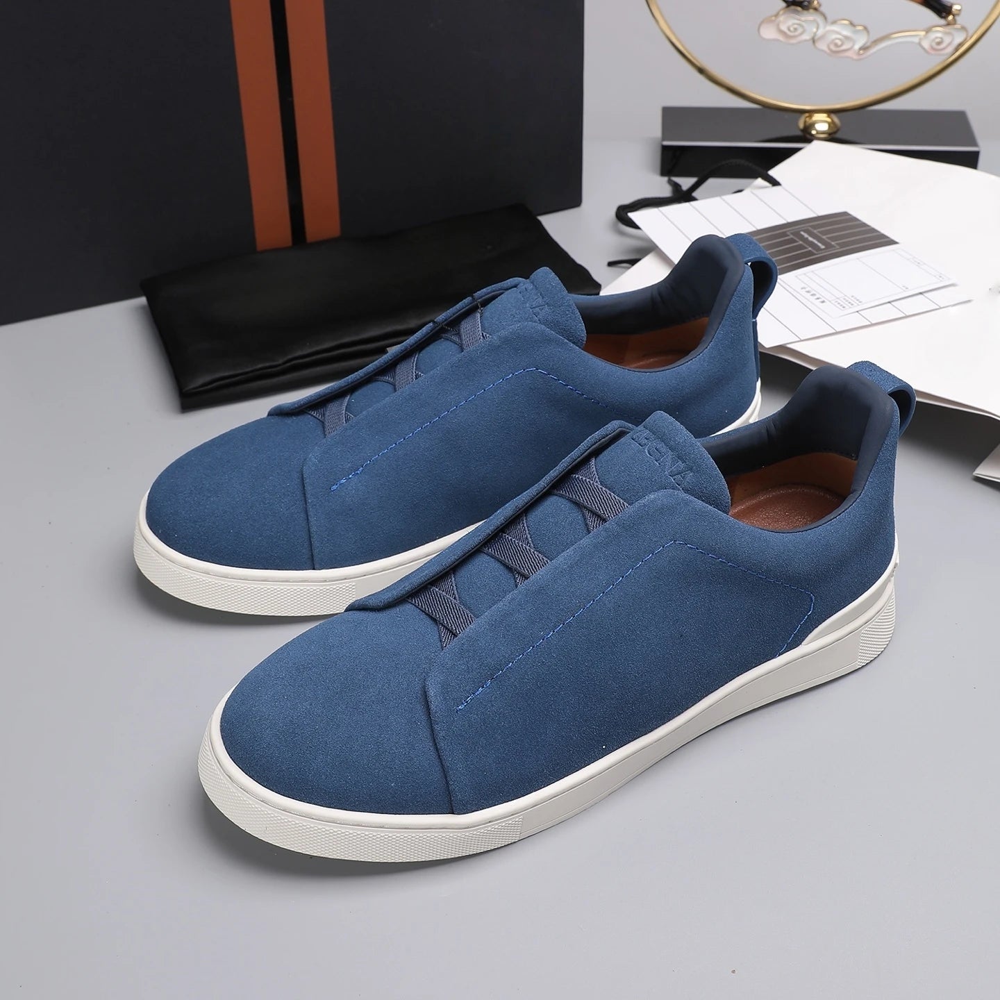 Luxuriöse Sportschuhe, handgefertigt, ideales Weihnachtsgeschenk, Freizeitsneaker, atmungsaktiv, geschäftlich, flach, Wanderschuhe, rutschfest, Outdoor-Radschuhe