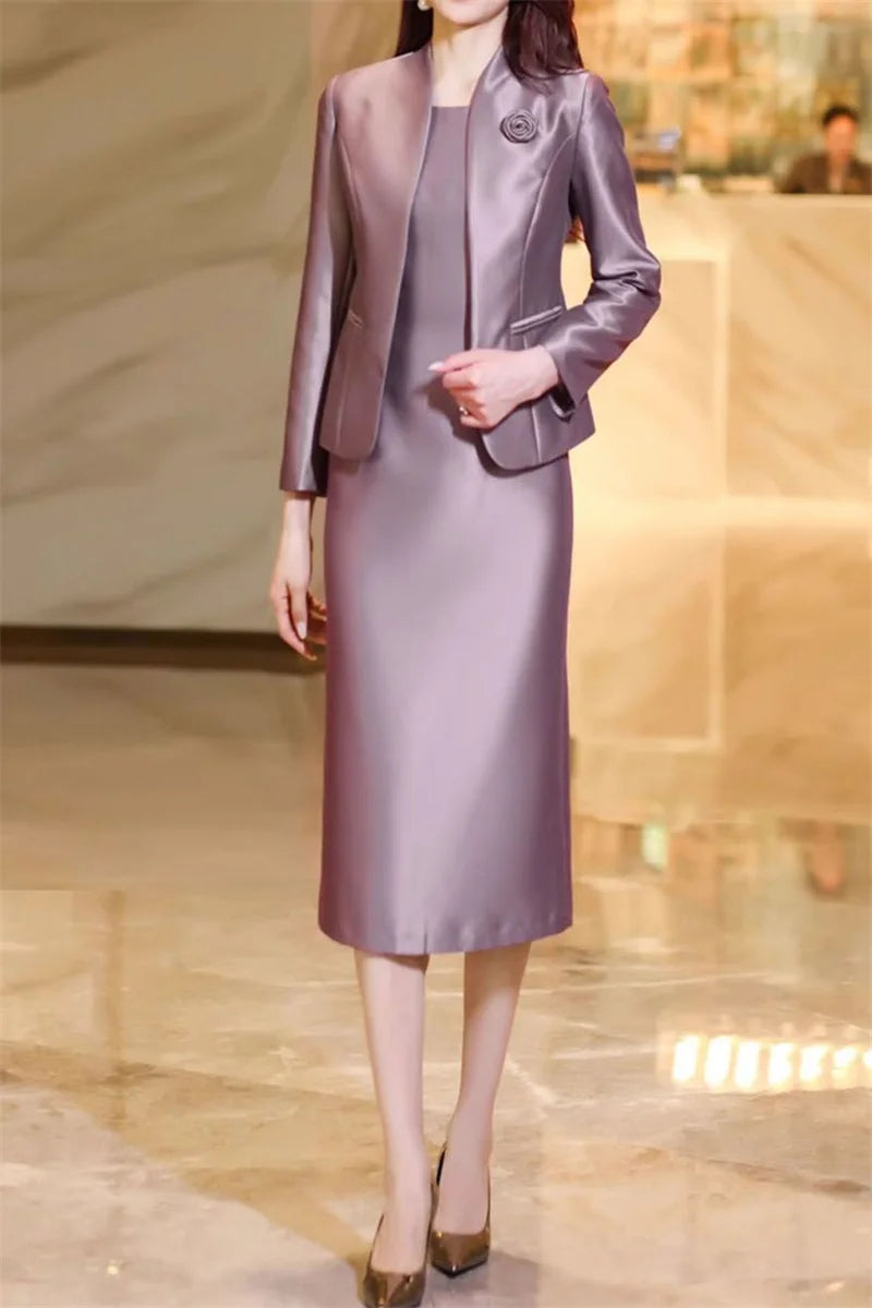 Elegantes Damen Kostüm – Zweiteiliges Set mit Blazer & Rock für Business oder Anlass