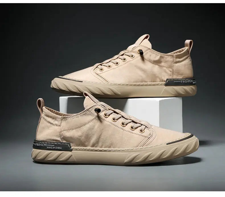 Neue trendige Canvas-Schuhe für den Sommer für Herren – atmungsaktive Freizeitschuhe aus Eisseide-Stoff, koreanische Ausgabe, Studentensneaker für Männer