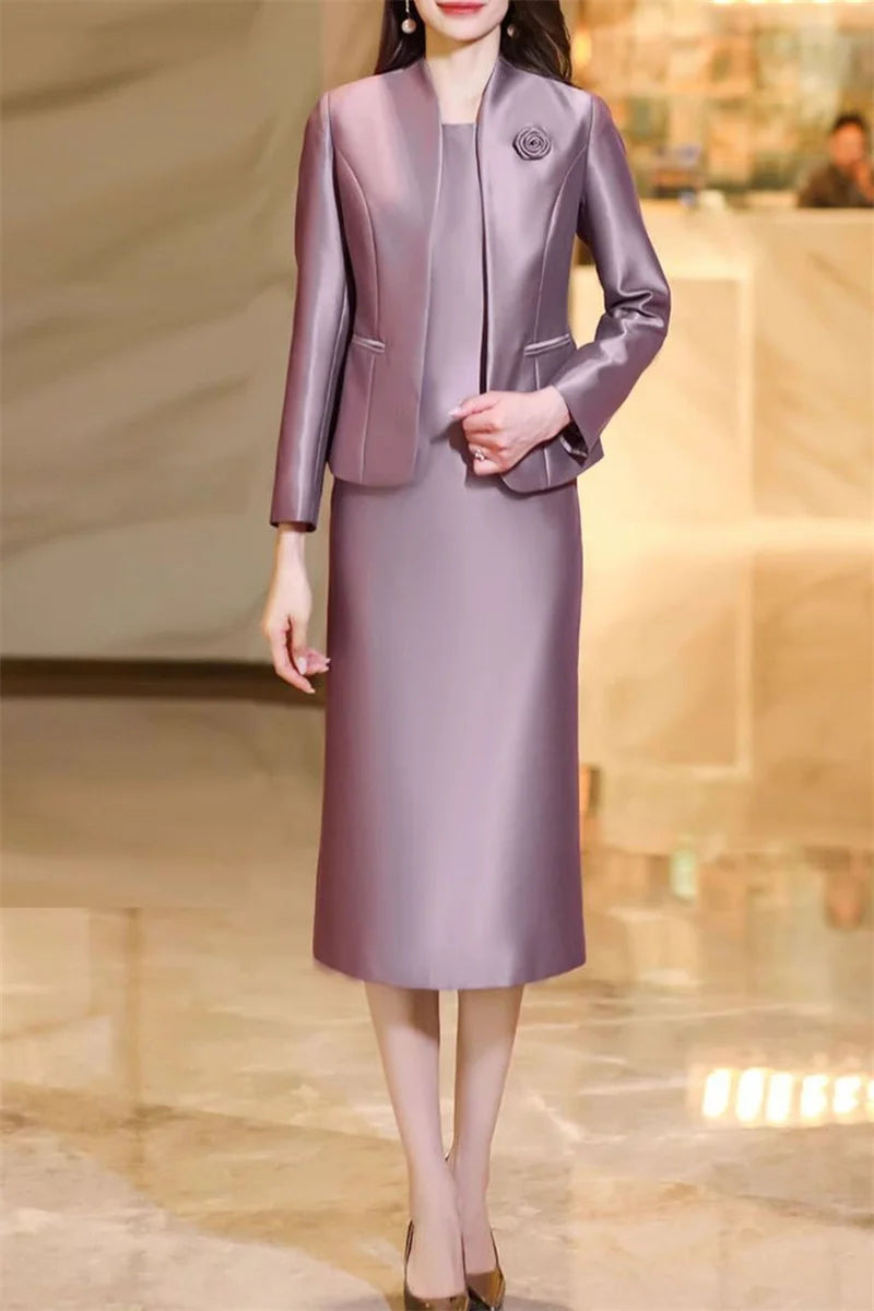 Elegantes Damen Kostüm – Zweiteiliges Set mit Blazer & Rock für Business oder Anlass
