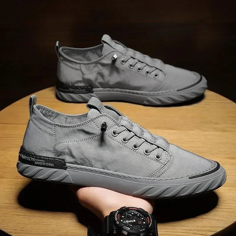 Neue trendige Canvas-Schuhe für den Sommer für Herren – atmungsaktive Freizeitschuhe aus Eisseide-Stoff, koreanische Ausgabe, Studentensneaker für Männer