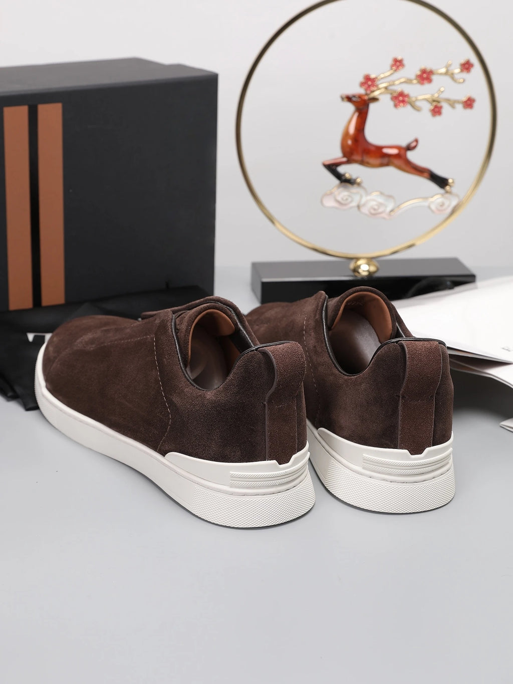 Luxuriöse Sportschuhe, handgefertigt, ideales Weihnachtsgeschenk, Freizeitsneaker, atmungsaktiv, geschäftlich, flach, Wanderschuhe, rutschfest, Outdoor-Radschuhe