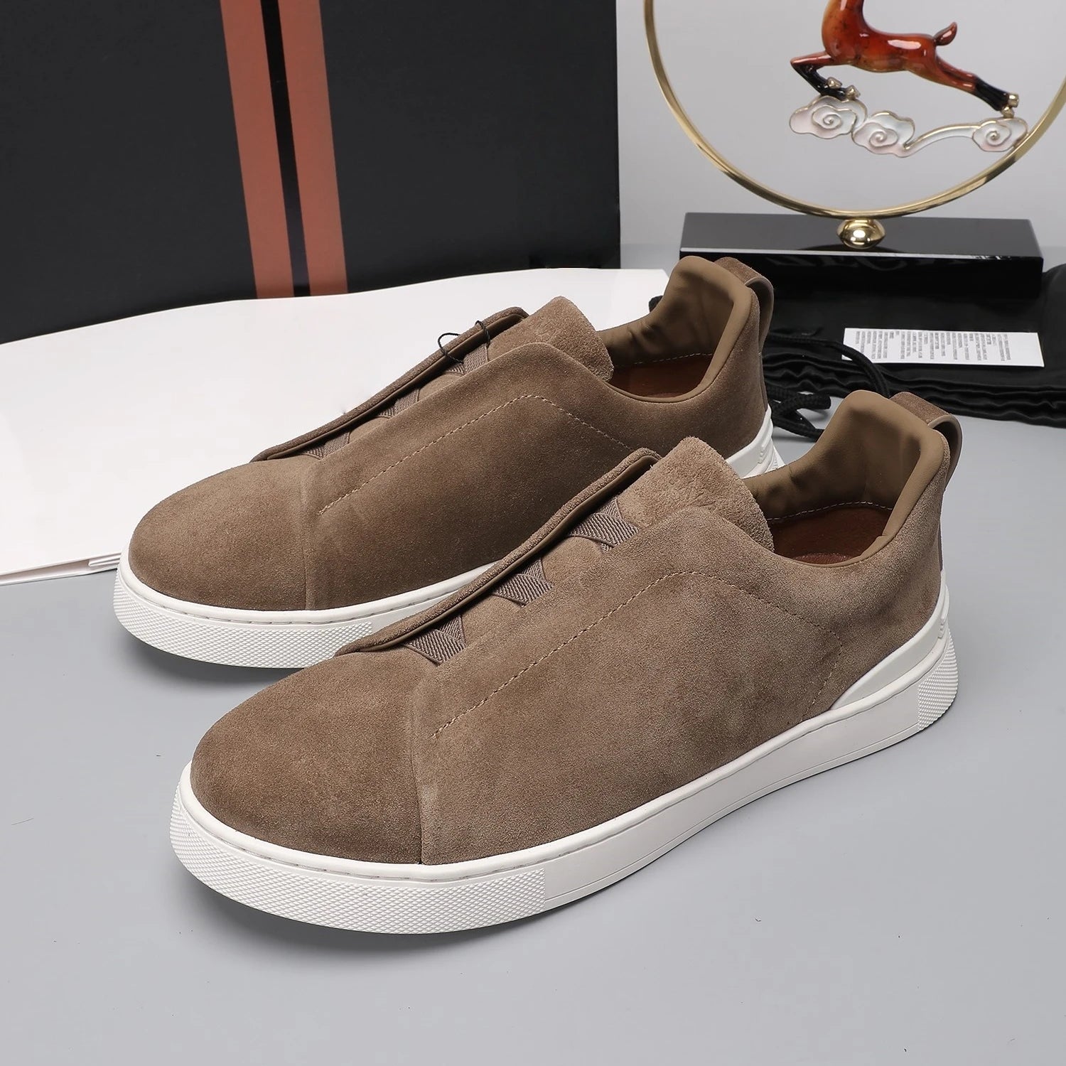 Luxuriöse Sportschuhe, handgefertigt, ideales Weihnachtsgeschenk, Freizeitsneaker, atmungsaktiv, geschäftlich, flach, Wanderschuhe, rutschfest, Outdoor-Radschuhe