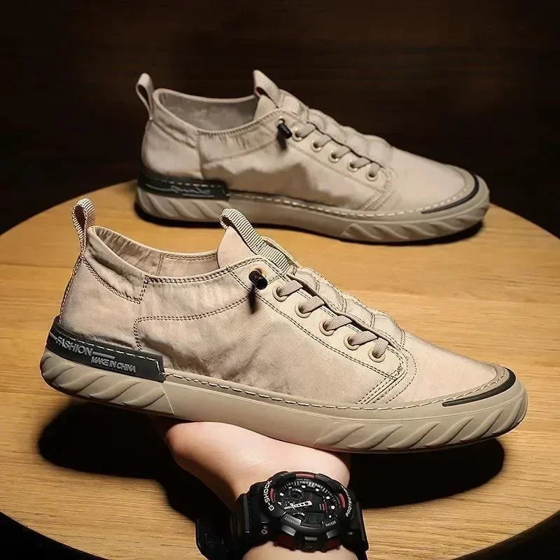 Neue trendige Canvas-Schuhe für den Sommer für Herren – atmungsaktive Freizeitschuhe aus Eisseide-Stoff, koreanische Ausgabe, Studentensneaker für Männer