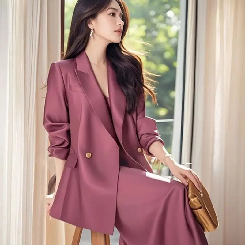 Elegantes Damen Business Set – Zweiteiliges Outfit mit Blazer & Rock