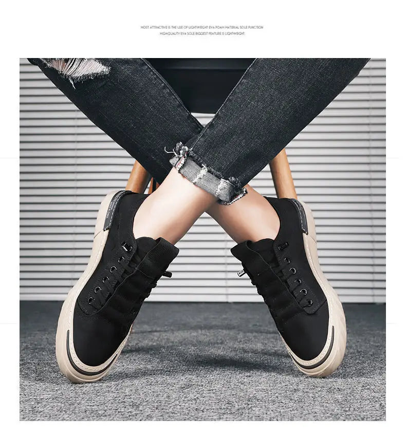 Neue trendige Canvas-Schuhe für den Sommer für Herren – atmungsaktive Freizeitschuhe aus Eisseide-Stoff, koreanische Ausgabe, Studentensneaker für Männer