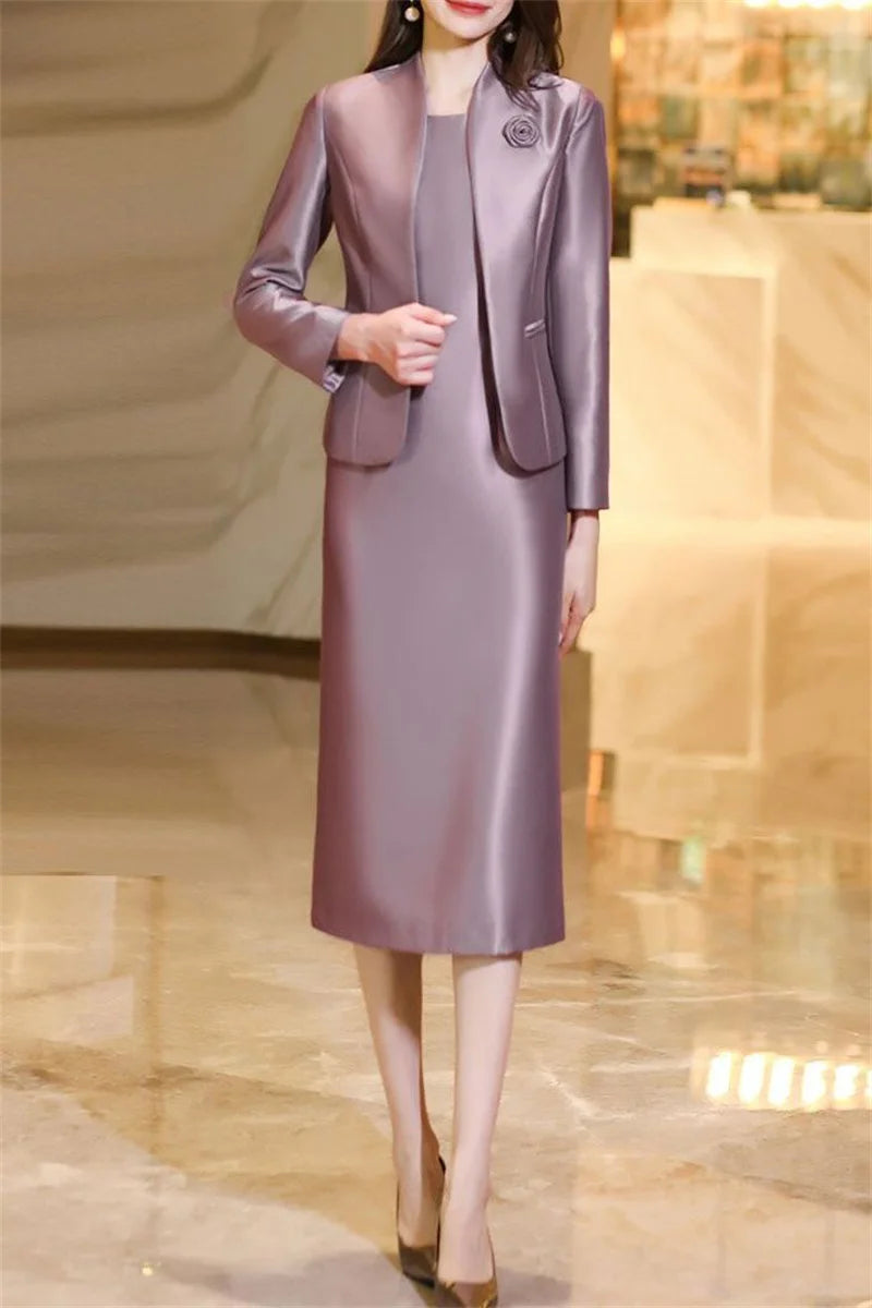 Elegantes Damen Kostüm – Zweiteiliges Set mit Blazer & Rock für Business oder Anlass