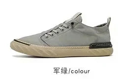 Neue trendige Canvas-Schuhe für den Sommer für Herren – atmungsaktive Freizeitschuhe aus Eisseide-Stoff, koreanische Ausgabe, Studentensneaker für Männer