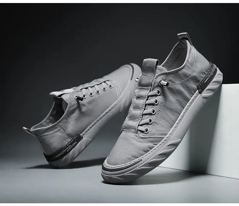Neue trendige Canvas-Schuhe für den Sommer für Herren – atmungsaktive Freizeitschuhe aus Eisseide-Stoff, koreanische Ausgabe, Studentensneaker für Männer
