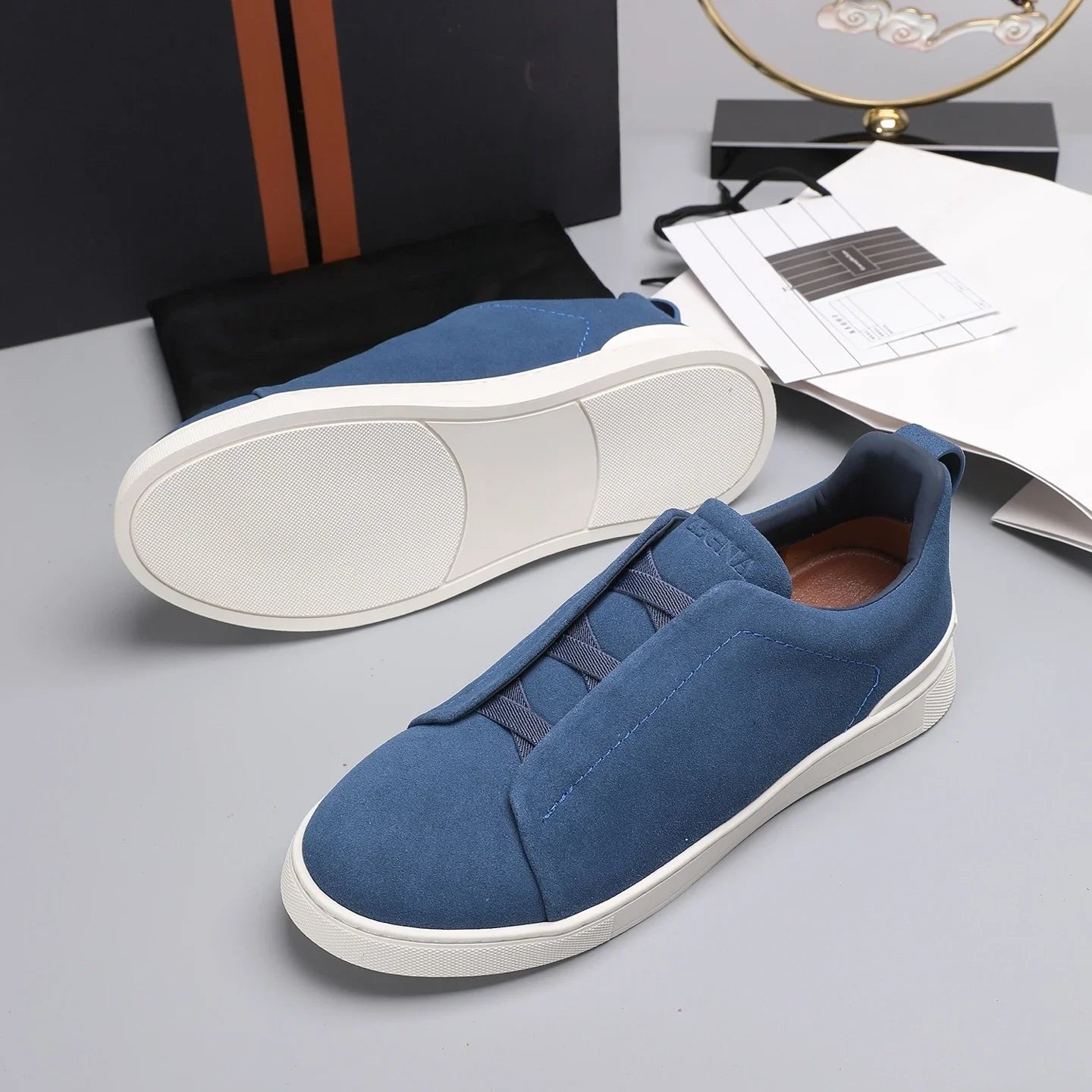 Luxuriöse Sportschuhe, handgefertigt, ideales Weihnachtsgeschenk, Freizeitsneaker, atmungsaktiv, geschäftlich, flach, Wanderschuhe, rutschfest, Outdoor-Radschuhe