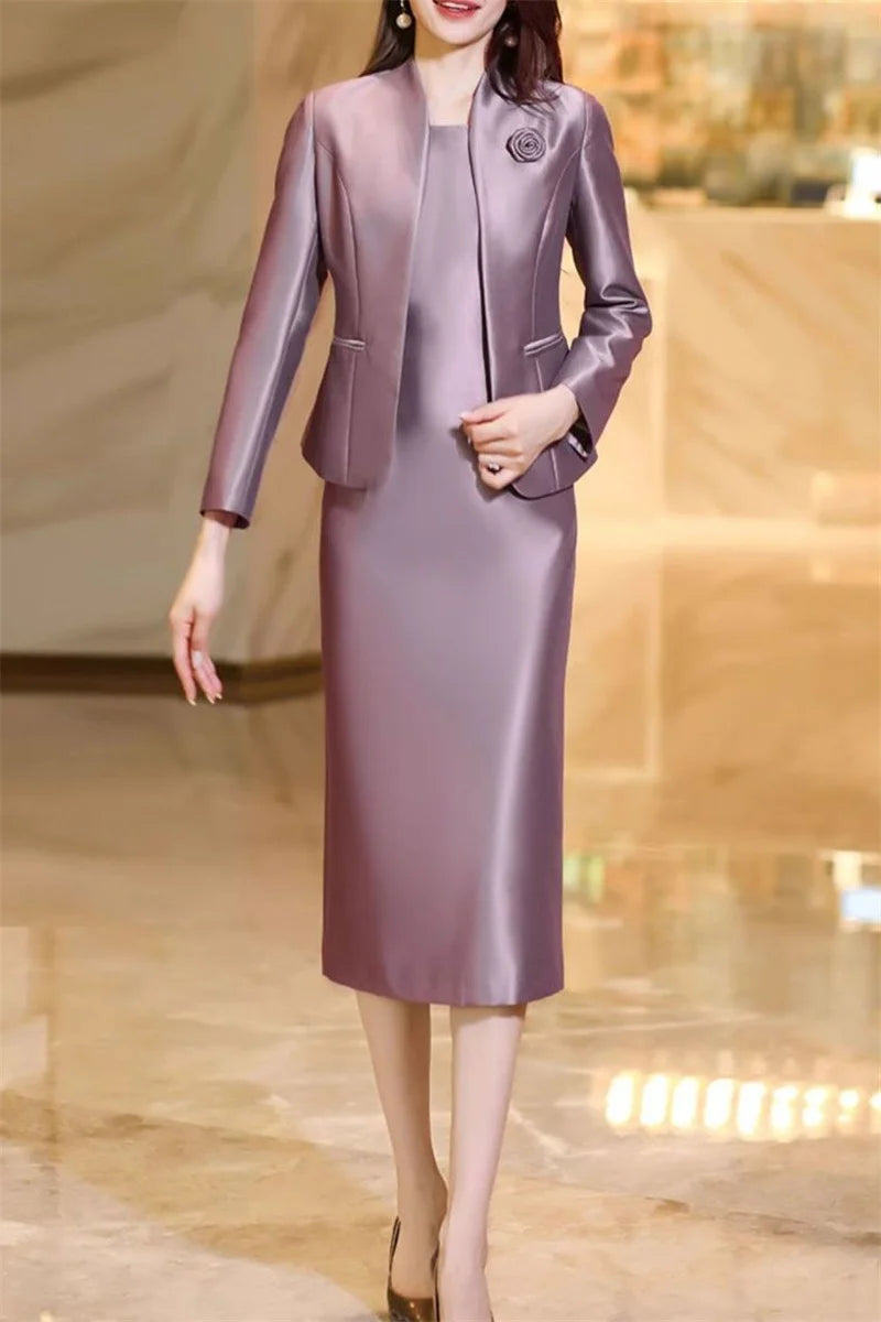 Elegantes Damen Kostüm – Zweiteiliges Set mit Blazer & Rock für Business oder Anlass