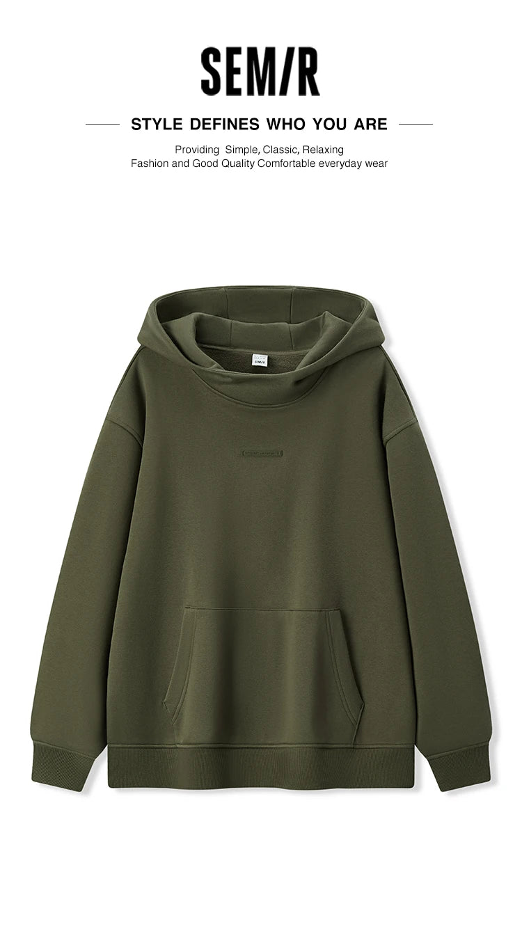 Semir Hoodie Herren Thermisch Bakteriostatisch 2024 Winter Neu Kapuzenpullover Locker Oversize