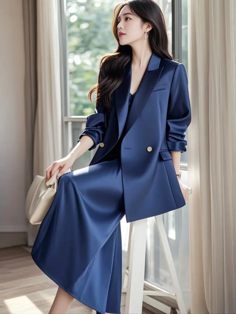 Elegantes Damen Business Set – Zweiteiliges Outfit mit Blazer & Rock