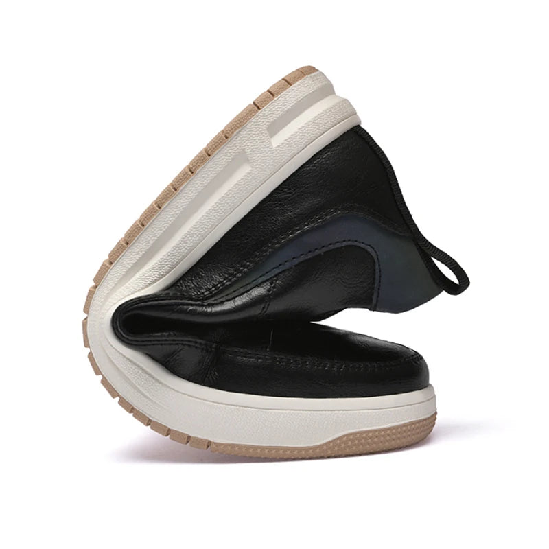 Herrenerhöhungsschuhe 2025 – Höhenerhöhende Schuhe aus Leder für Herren, Innensohle mit 6 cm Absatz, Freizeitschuhe mit Erhöhung für Männer