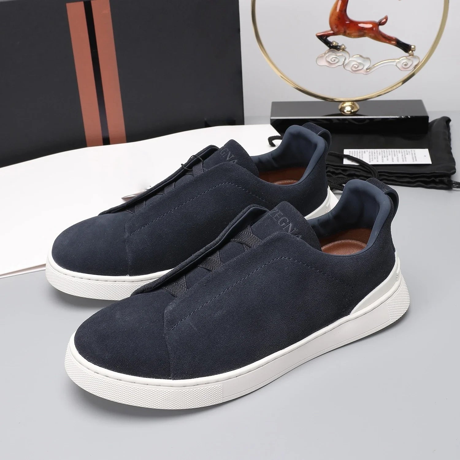 Luxuriöse Sportschuhe, handgefertigt, ideales Weihnachtsgeschenk, Freizeitsneaker, atmungsaktiv, geschäftlich, flach, Wanderschuhe, rutschfest, Outdoor-Radschuhe