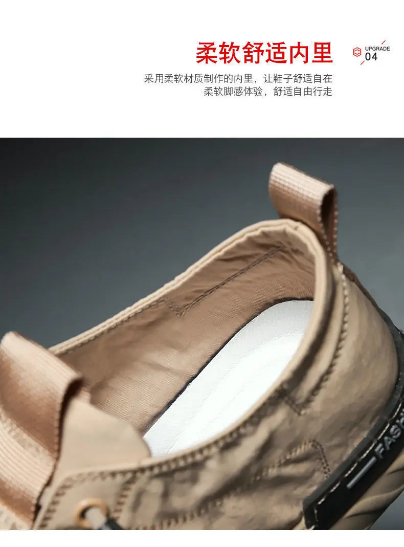 Neue trendige Canvas-Schuhe für den Sommer für Herren – atmungsaktive Freizeitschuhe aus Eisseide-Stoff, koreanische Ausgabe, Studentensneaker für Männer